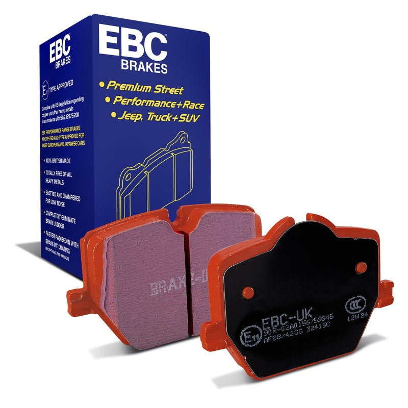EBC 2019+ Toyota GR Supra (w/13.6in Rear Rotor) Redstuff Rear Brake Pads
