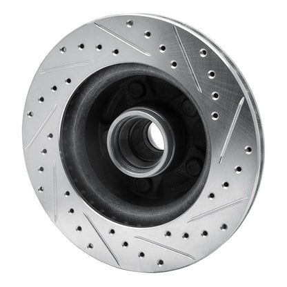 R1 Concepts R1 86-92 Jeep COMANCHE Front Left Drilled & Slotted Silver Brake Rotor