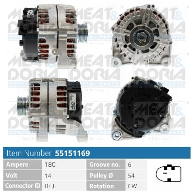 MEAT & DORIA MD55151169 Alternator