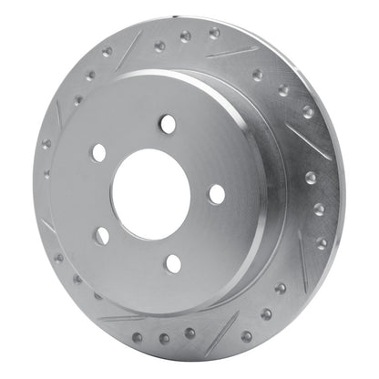 R1 Concepts R1 95-02 Ford Explorer Rear Left Drilled & Slotted Silver Brake Rotor