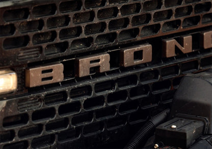 Ford Racing 2021+ Bronco Grille Lettering Overlay Kit - Bronze