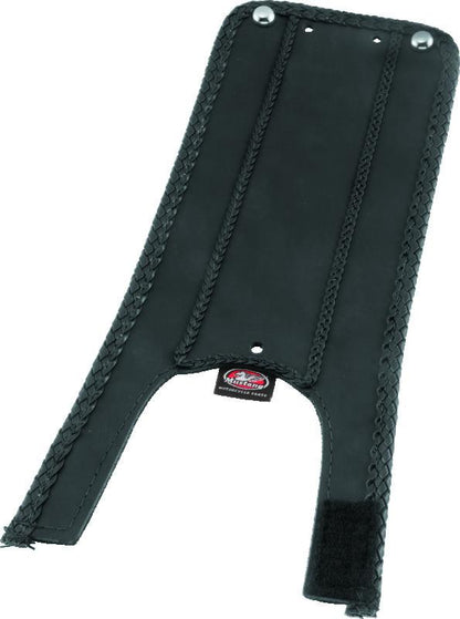 Mustang Motorcycle Mustang 84-06 Harley Standard Rear Tire Wide Touring Std Solo Seat w/Driver Backrest - Black