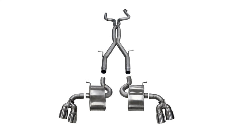 CORSA Performance Corsa 2016-2024 Chevy Camaro SS 6.2L Xtreme+ 2.75in Cat-Back Dual Rear Exit w/ Twin 4in PolishedTips