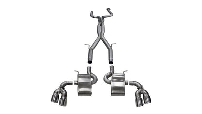CORSA Performance Corsa 2016-2024 Chevy Camaro SS 6.2L Xtreme+ 2.75in Cat-Back Dual Rear Exit w/ Twin 4in PolishedTips