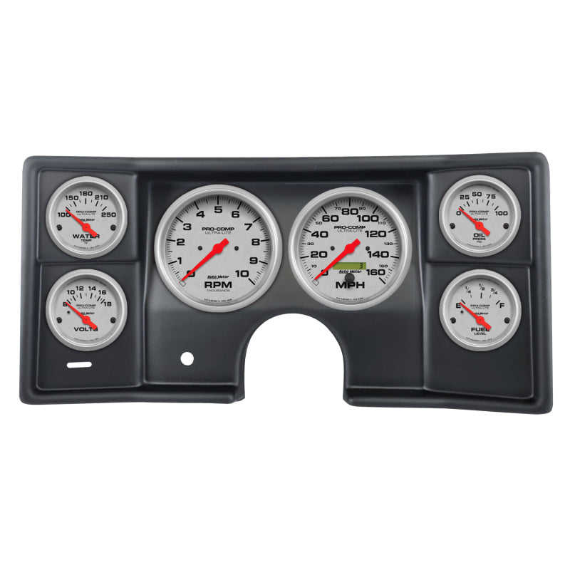 Autometer Ultra-Lite Direct Fit Dash Kit 78-81 Malibu / El Camino / Montecarlo (2 x 5in/4 x 2-5/8in)