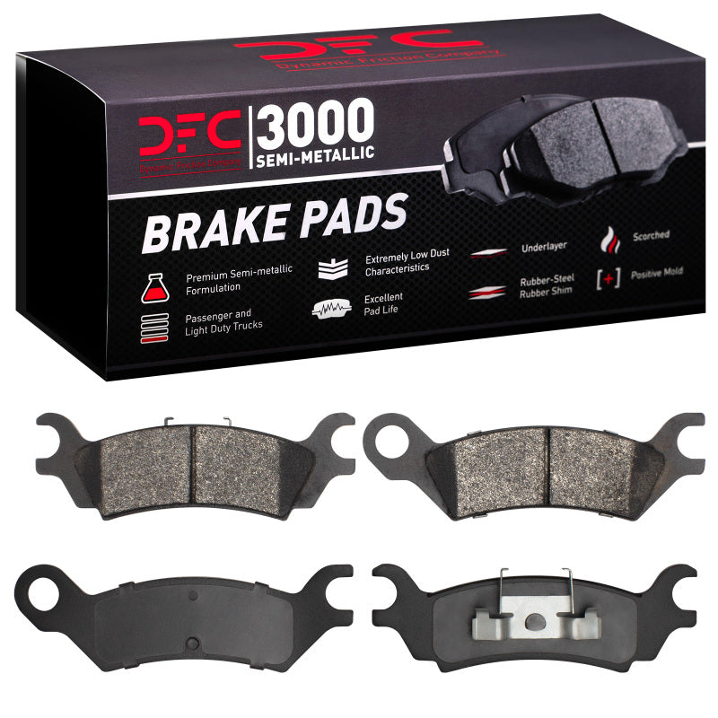 DFC 86-87 Mazda 626 Rear 3000 Semi-Metallic Brake Pads