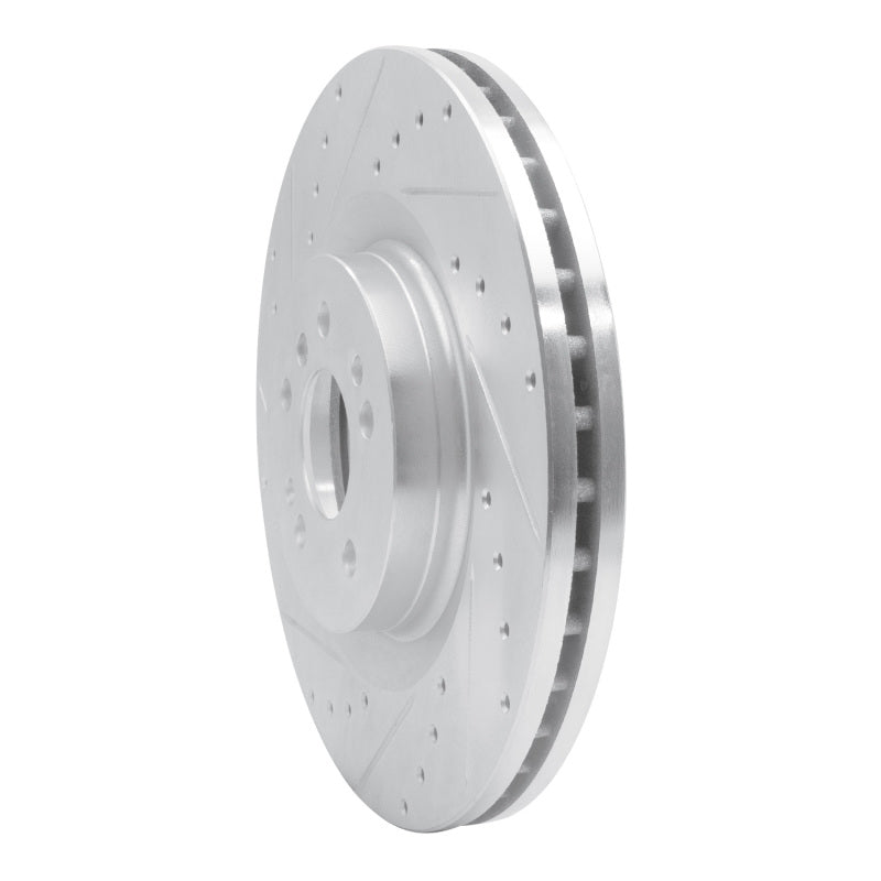 R1 Concepts R1 06-12 Mercedes-Benz ML550 Front Left Drilled & Slotted Silver Brake Rotor