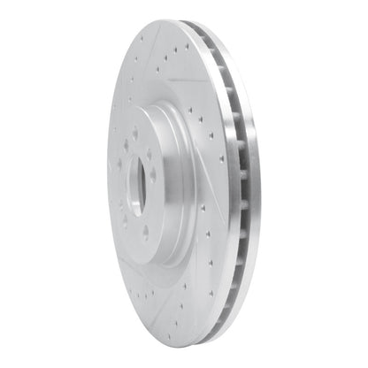 R1 Concepts R1 06-12 Mercedes-Benz ML550 Front Left Drilled & Slotted Silver Brake Rotor