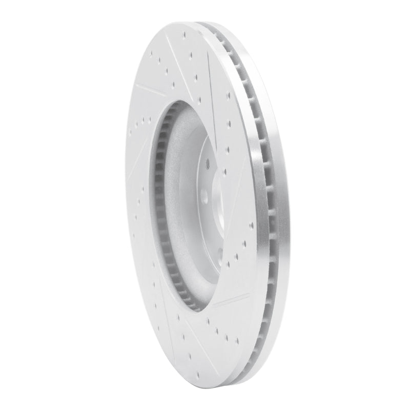 R1 Concepts R1 13-20 Ford Fusion Front Left Drilled & Slotted Silver Brake Rotor