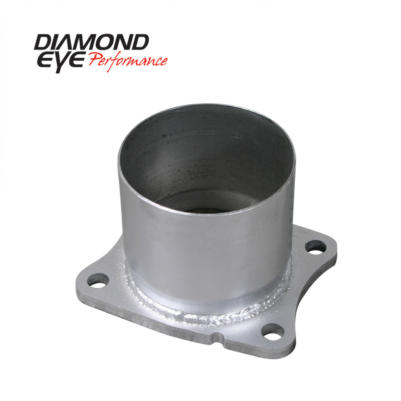 Diamond Eye Performance Diamond Eye ADAPTER 4-BOLT FLANGE 4in INNER DIA CLAMP-ON AL: 01-05 CHEVY/GMC 6.6L 2500/3500 CHV-FBA