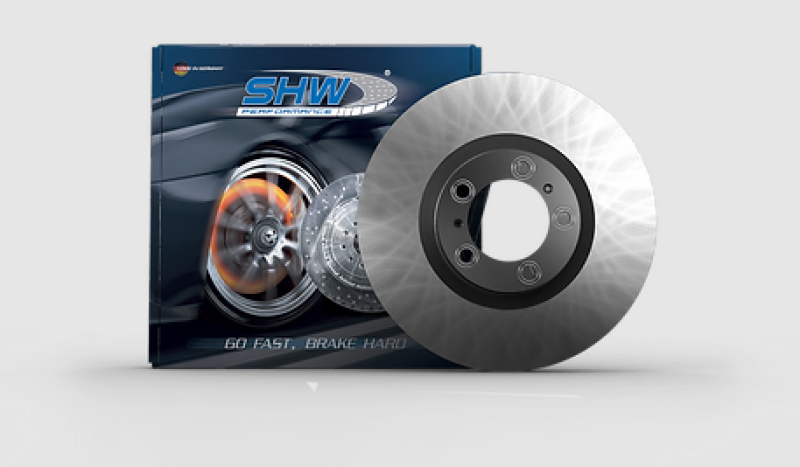SHW Performance SHW 20-21 Porsche Macan GTS 2.9L Right Front Smooth Monobloc Brake Rotor (95B615302AA)