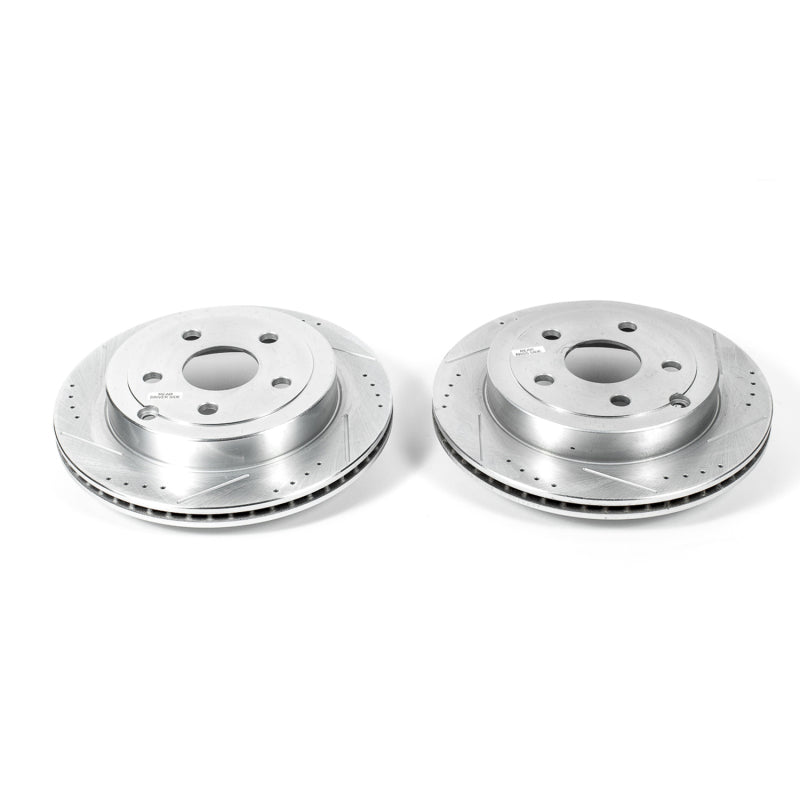 PowerStop Power Stop 08-09 Pontiac G8 Rear Evolution Drilled & Slotted Rotors - Pair