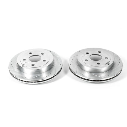 PowerStop Power Stop 08-09 Pontiac G8 Rear Evolution Drilled & Slotted Rotors - Pair