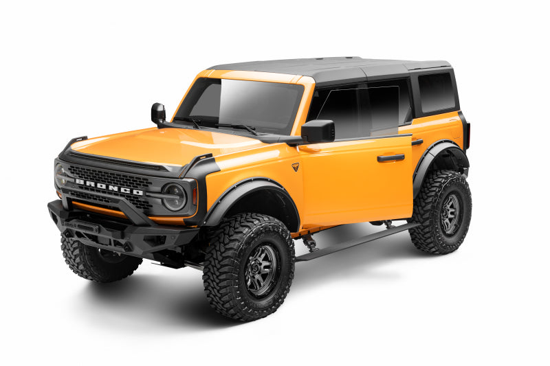 Go Rhino RealTruck 21-24 Ford Bronco 4dr VoltStep Electric Running Board Kit (No Drill) - Tex. Blk