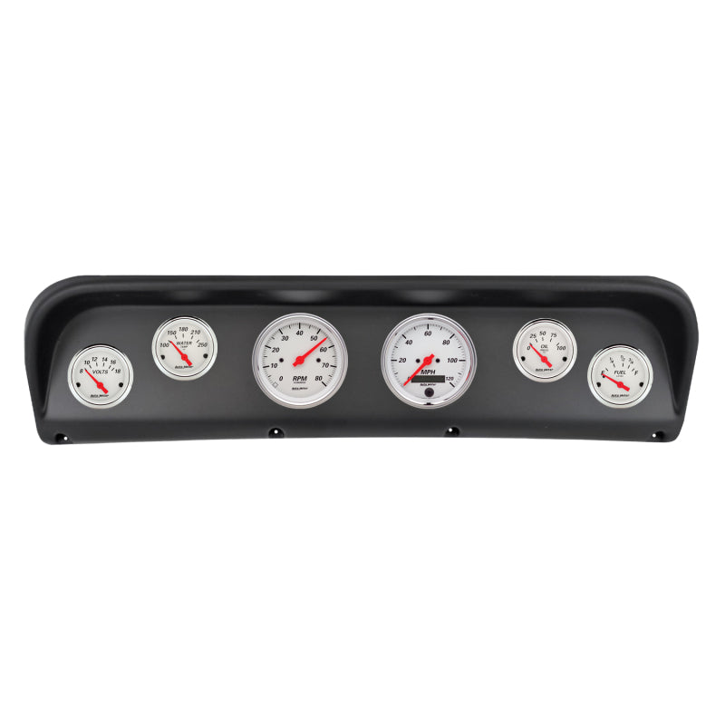 Autometer Arctic White Direct Fit Dash Kit 67-72 Ford F100 (2 x 3-3/8in. / 4 x 2-1/16in.)