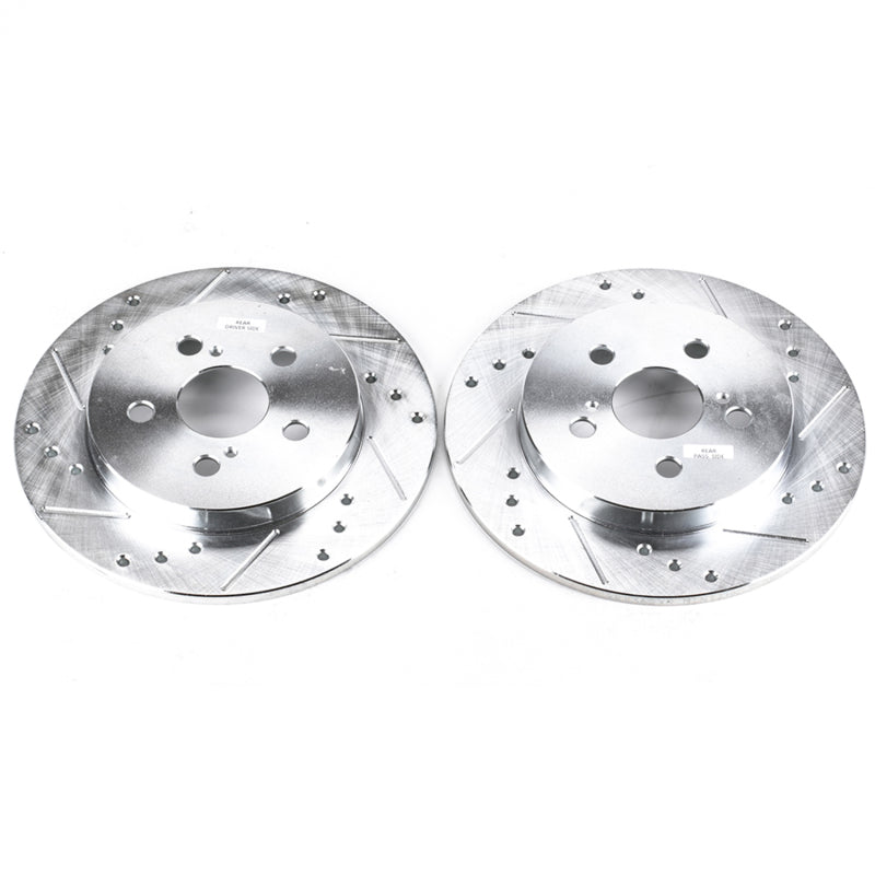 PowerStop Power Stop 11-13 Lexus CT200h Rear Evolution Drilled & Slotted Rotors - Pair