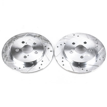 PowerStop Power Stop 11-13 Lexus CT200h Rear Evolution Drilled & Slotted Rotors - Pair