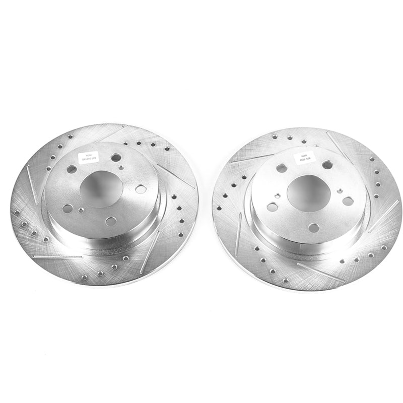 PowerStop Power Stop 11-16 Scion tC Rear Evolution Drilled & Slotted Rotors - Pair