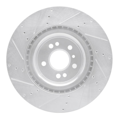 R1 Concepts R1 12-19 Mercedes-Benz GLE400 Front Right Drilled & Slotted Silver Brake Rotor