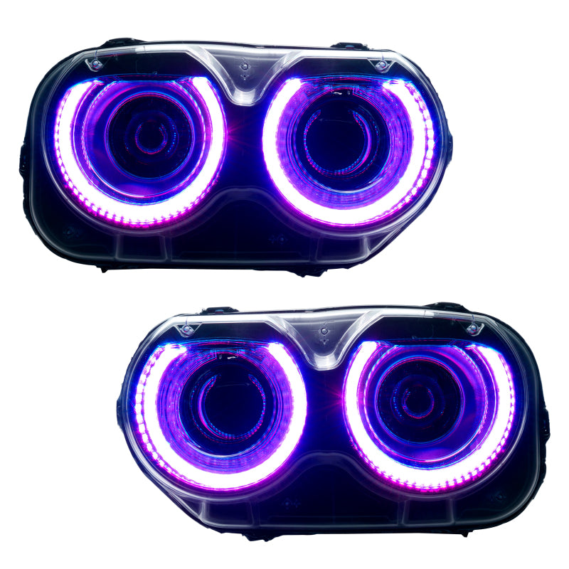 ORACLE Lighting Oracle Dodge Challenger 15-21 Halo Kit - ColorSHIFT w/ BC1 Controller