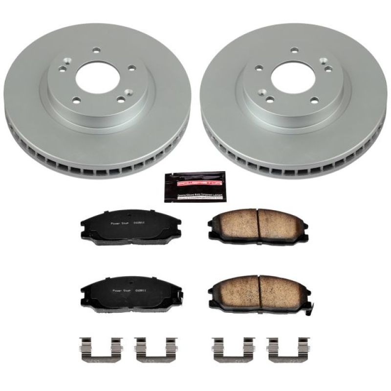 PowerStop Power Stop 01-06 Hyundai Santa Fe Front Z17 Evolution Geomet Coated Brake Kit