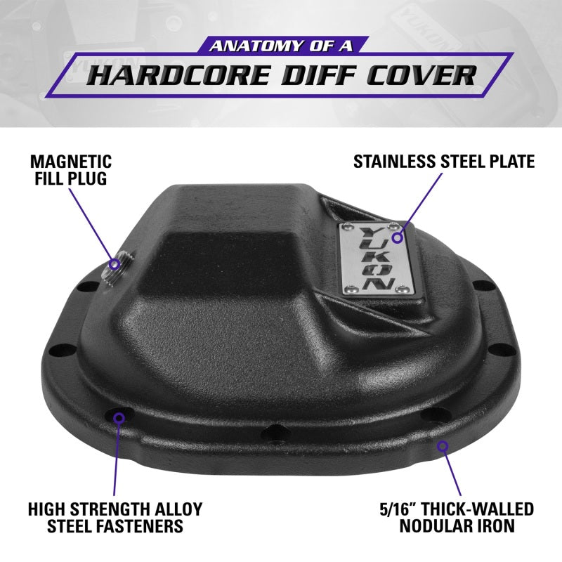 Yukon Gear & Axle Yukon Gear Hardcore Diff Cover for 8.8in Ford