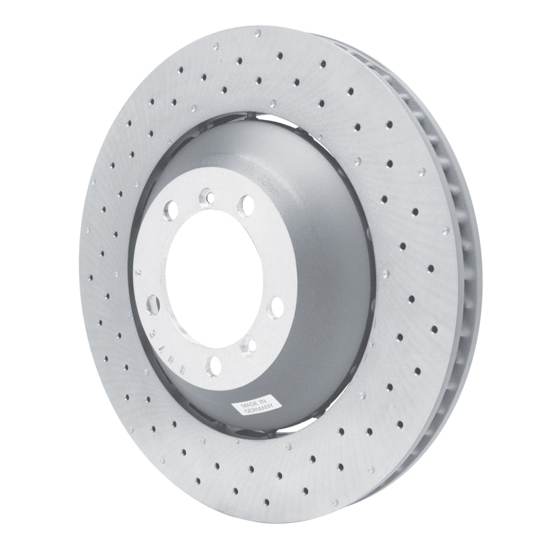 DFC 10-11 Porsche 911 Left Front Drilled Hi-Carbon Alloy Geomet Coated Rotor