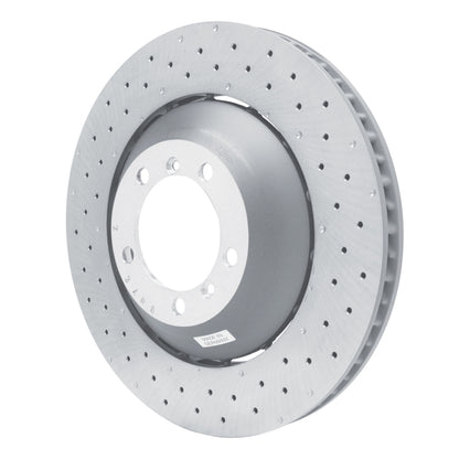 DFC 10-11 Porsche 911 Left Front Drilled Hi-Carbon Alloy Geomet Coated Rotor