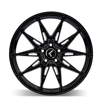 Kraze Wheels Kraze KR196 Evolve 20x9 / 5x120 BP / 35mm Offset / 72.56mm Hub Gloss Black Wheel