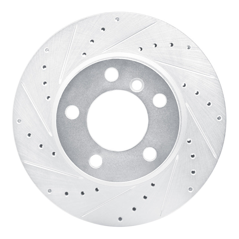 R1 Concepts R1 12-20 BMW 118i (Mexico) Front Left Drilled & Slotted Silver Brake Rotor