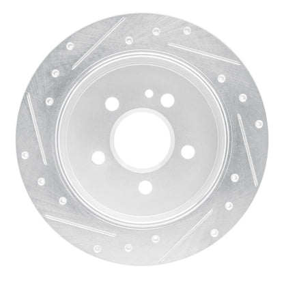 R1 Concepts R1 98-05 Mercedes-Benz ML320 Rear Right Drilled & Slotted Silver Brake Rotor