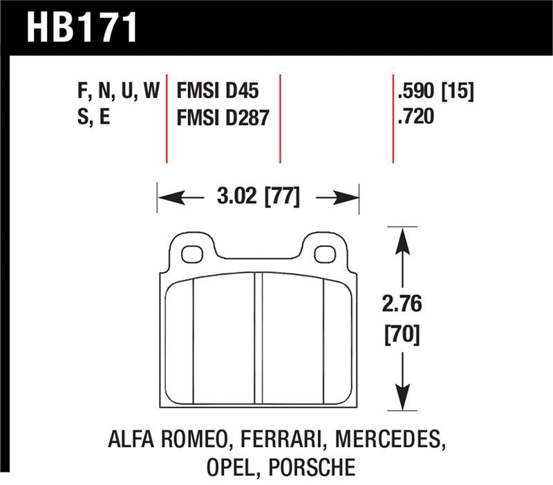 Hawk Performance Hawk HPS Street Brake Pads