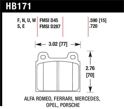 Hawk Performance Hawk HPS Street Brake Pads
