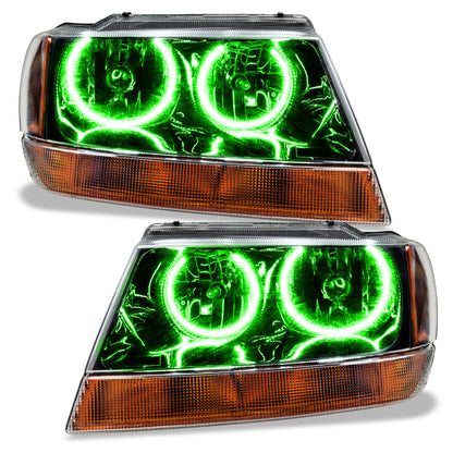 ORACLE Lighting Oracle 99-04 Jeep Grand Cherokee SMD HL - Black - ColorSHIFT