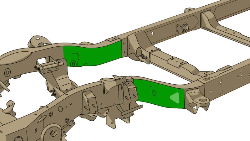 Rustbuster Front Frame Section Left Side
