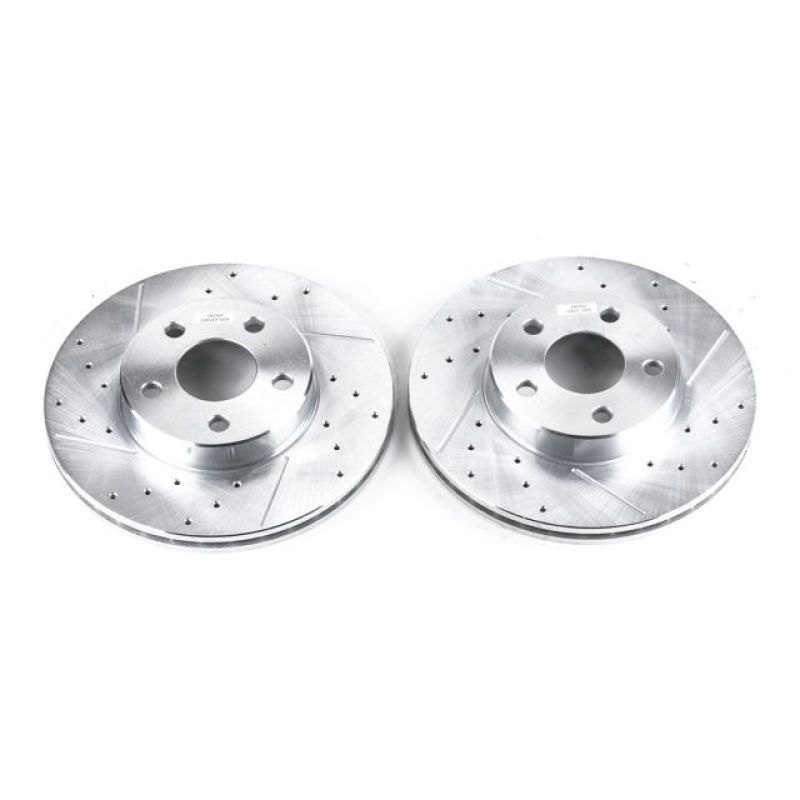 PowerStop Power Stop 90-98 Buick Skylark Front Evolution Drilled & Slotted Rotors - Pair