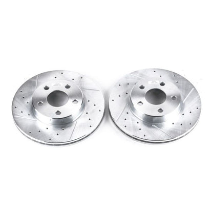 PowerStop Power Stop 90-98 Buick Skylark Front Evolution Drilled & Slotted Rotors - Pair