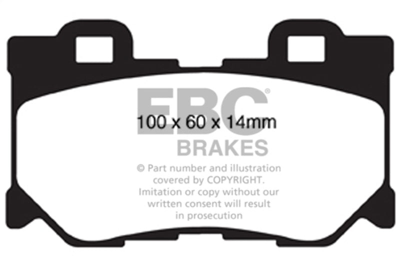 EBC Racing 09-12 Nissan 370Z RP-1 Race Rear Brake Pads