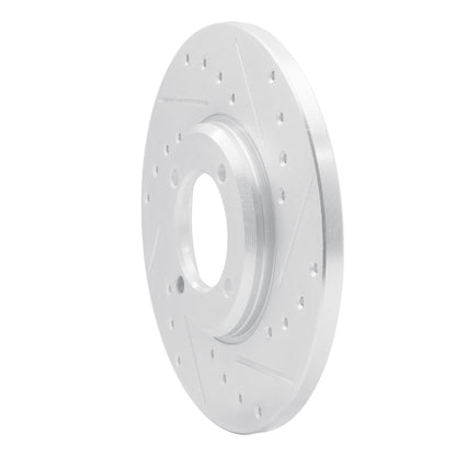 R1 Concepts R1 63-86 Ford Cortina Front Right Drilled & Slotted Silver Brake Rotor