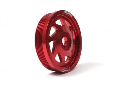 Perrin Performance PERRIN 15-18 Subaru WRX / 13-20 BRZ / 14-18 FXT / 13-16 Crosstrek Lightened Crank Pulley - Red