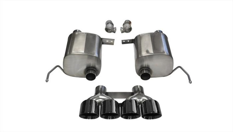 CORSA Performance Corsa 2014-2019 Corvette C7 Coupe 6.2L V8 AT/MT 2.75in Valve-Back Dual Rear Exit Black Sport Exhaust