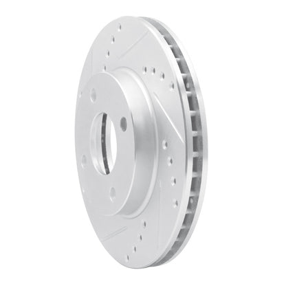 R1 Concepts R1 95-04 Ford CONTOUR Front Left Drilled & Slotted Silver Brake Rotor
