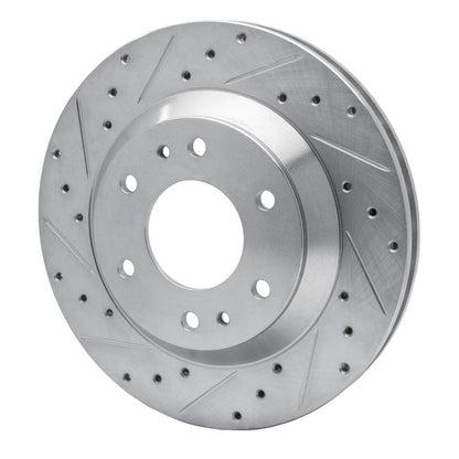 R1 Concepts R1 02-05 Buick Rainier Front Left Drilled & Slotted Silver Brake Rotor