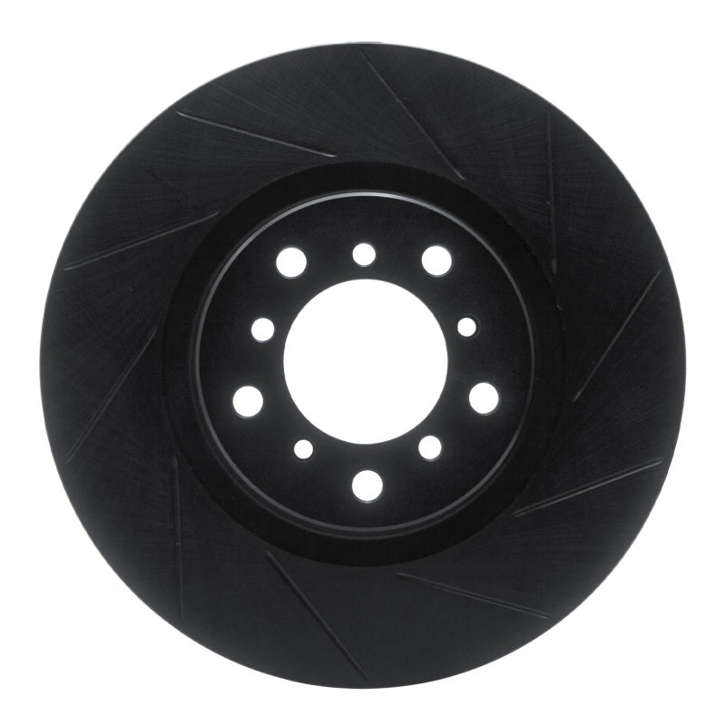 R1 Concepts R1 01-06 BMW M3 Left Front Slotted Black Brake Rotor