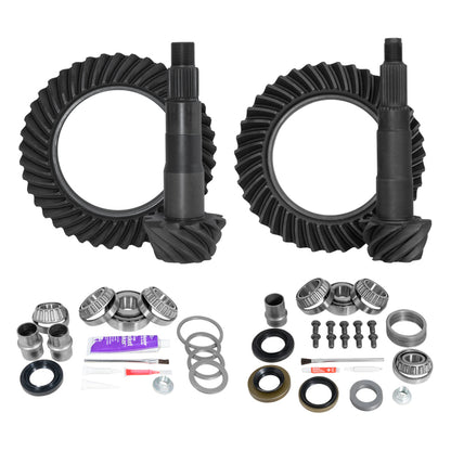Yukon Gear & Axle Yukon Ring & Pinion Gear Kit Front & Rear for Toyota 8.4/7.5R Diff (w/o Factory Locker) 5.29 Ratio