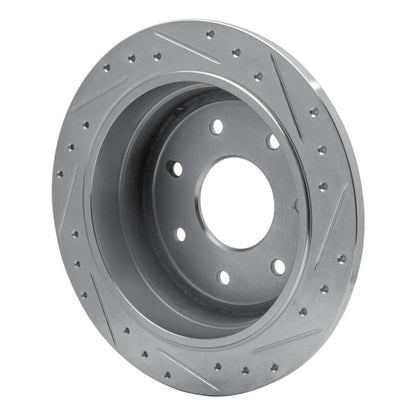R1 Concepts R1 97-04 Ford F-250 2WD (Excl Super Duty) Rear Left Drilled & Slotted Silver Brake Rotor
