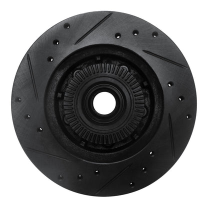 R1 Concepts R1 91-94 Ford Explorer Front Right Drilled & Slotted Black Brake Rotor