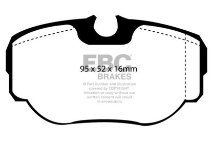 EBC 99-03 Land Rover Discovery (Series 2) 4.0L Ultimax Rear Brake Pads