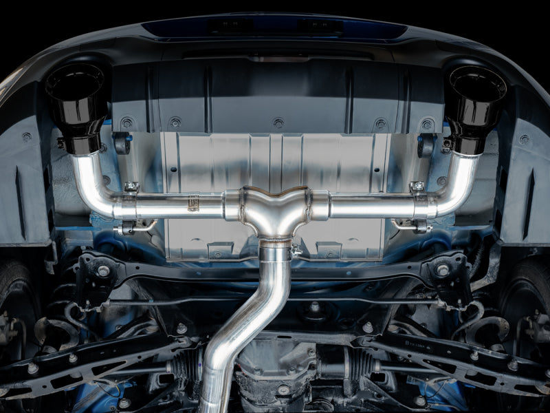 AWE Tuning Subaru BRZ / Toyota GR86 / Toyota 86 Track Edition Cat-Back Exhaust- Diamond Black Tips