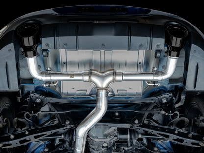 AWE Tuning Subaru BRZ / Toyota GR86 / Toyota 86 Track Edition Cat-Back Exhaust- Diamond Black Tips